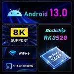 H96 Max RK3528 TV Box 4GB RAM 32GB ROM EU