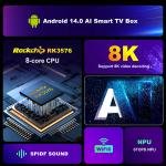 H96 Max M9 4GB+32GB Android 14 TV Box EU Plug